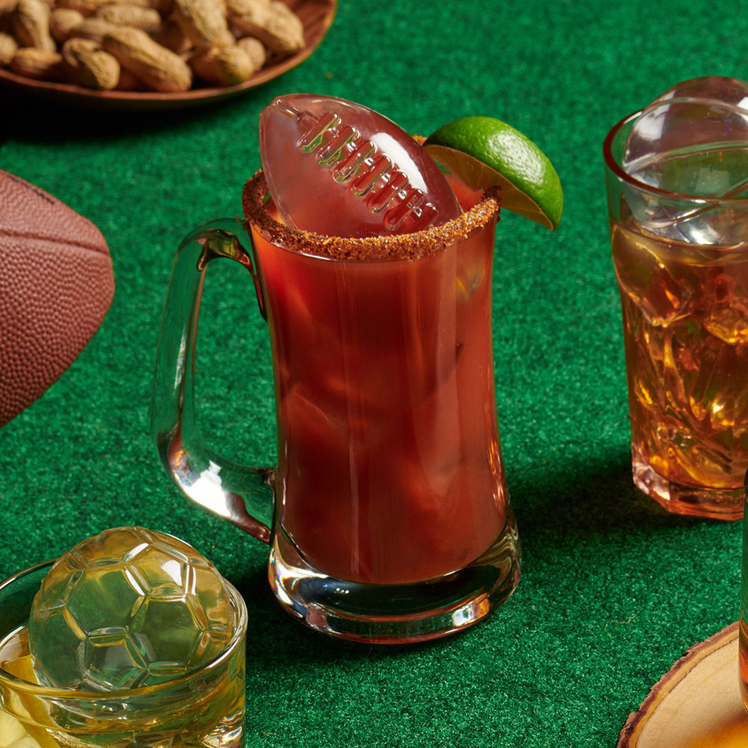 Tovolo Sports Ball Ice Molds - Football, Baseball, Soccer Ball & Basketball